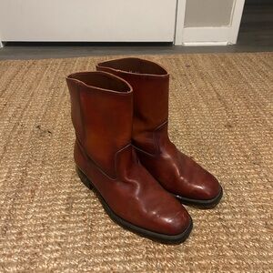 Vintage Men's Brown Leather Boots